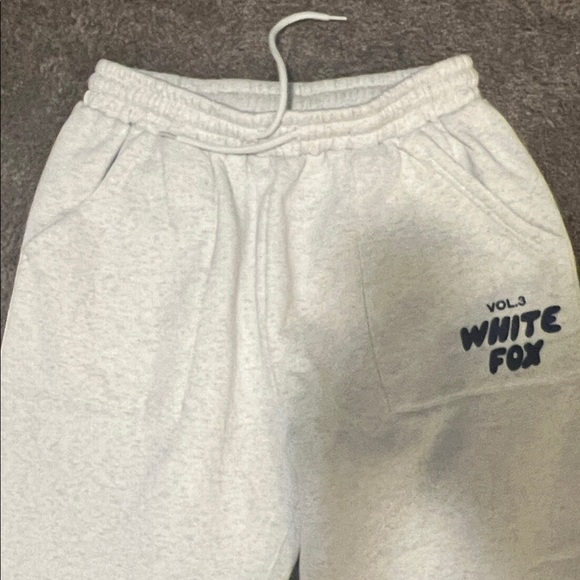 White Fox Joggers - Grey and White - Picture 3 of 5